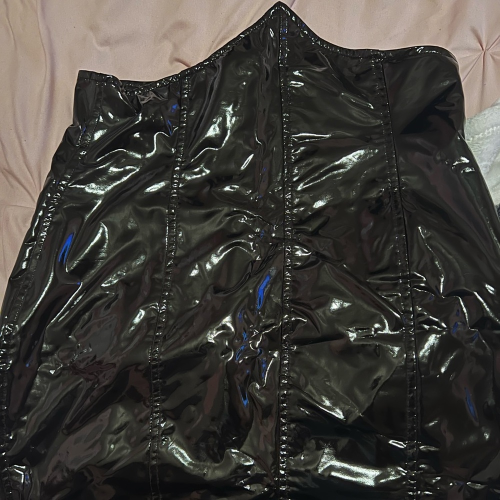 PU Leather Skirt